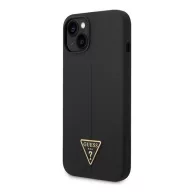   Guess Silicone Triangle Apple iPhone 14 Plus hátlap tok, fekete