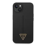   Guess Silicone Triangle Apple iPhone 14 Plus hátlap tok, fekete