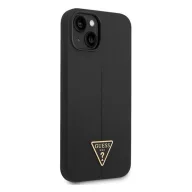  Guess Silicone Triangle Apple iPhone 14 Plus hátlap tok, fekete