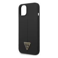   Guess Silicone Triangle Apple iPhone 14 Plus hátlap tok, fekete