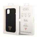 Guess Silicone Triangle Apple iPhone 14 Plus hátlap tok, fekete
