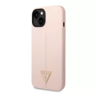   Guess Silicone Triangle Apple iPhone 14 Plus hátlap tok, pink