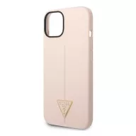   Guess Silicone Triangle Apple iPhone 14 Plus hátlap tok, pink