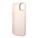 Guess Silicone Triangle Apple iPhone 14 Plus hátlap tok, pink