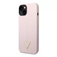   Guess Silicone Triangle Apple iPhone 14 Plus hátlap tok, lila