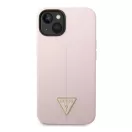 Guess Silicone Triangle Apple iPhone 14 Plus hátlap tok, lila