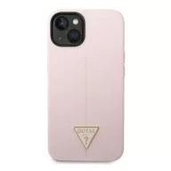   Guess Silicone Triangle Apple iPhone 14 Plus hátlap tok, lila
