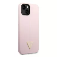  Guess Silicone Triangle Apple iPhone 14 Plus hátlap tok, lila