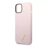   Guess Silicone Triangle Apple iPhone 14 Plus hátlap tok, lila