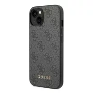 Guess 4G Metal Gold Apple iPhone 14 hátlap tok, szürke