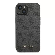 Guess 4G Metal Gold Apple iPhone 14 hátlap tok, szürke
