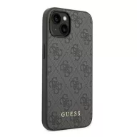 Guess 4G Metal Gold Apple iPhone 14 hátlap tok, szürke