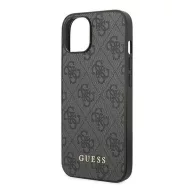 Guess 4G Metal Gold Apple iPhone 14 hátlap tok, szürke