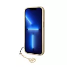 Guess 4G Charms Collection Apple iPhone 14 hátlap tok, barna