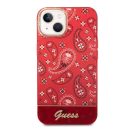 Guess Bandana Paisley Apple iPhone 14 hátlap tok, piros