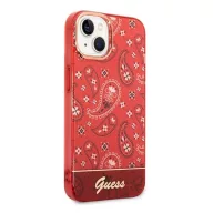 Guess Bandana Paisley Apple iPhone 14 hátlap tok, piros