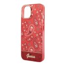 Guess Bandana Paisley Apple iPhone 14 hátlap tok, piros