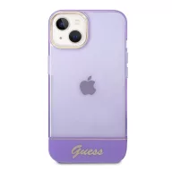Guess Translucent Apple iPhone 14 hátlap tok, lila