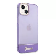 Guess Translucent Apple iPhone 14 hátlap tok, lila