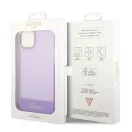 Guess Translucent Apple iPhone 14 hátlap tok, lila