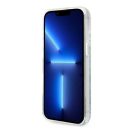 Guess Flower Liquid Glitter Apple iPhone 14 hátlap tok, zöld