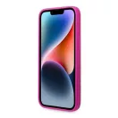 Guess Silicone Vintage Gold Apple iPhone 14 hátlap tok, rózsaszín