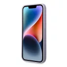 Guess Silicone Vintage Gold Apple iPhone 14 hátlap tok, lila