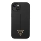 Guess Silicone Triangle Apple iPhone 14 hátlap tok, fekete