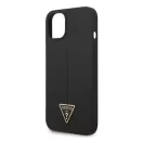 Guess Silicone Triangle Apple iPhone 14 hátlap tok, fekete