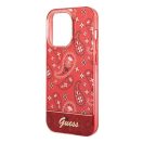 Guess Bandana Paisley Apple iPhone 14 Pro Max hátlap tok, piros