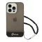 Guess Translucent Pearl Strap Apple iPhone 14 Pro Max hátlap tok, fekete