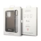 Guess Translucent Pearl Strap Apple iPhone 14 Pro Max hátlap tok, fekete