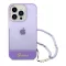 Guess Translucent Pearl Strap Apple iPhone 14 Pro Max hátlap tok, lila