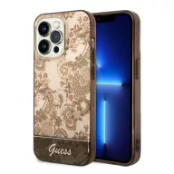   Guess Porcelain Collection Apple iPhone 14 Pro Max hátlap tok, arany