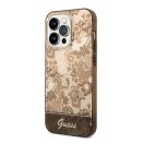 Guess Porcelain Collection Apple iPhone 14 Pro Max hátlap tok, arany