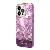   Guess Porcelain Collection Apple iPhone 14 Pro Max hátlap tok, rózsaszín