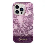   Guess Porcelain Collection Apple iPhone 14 Pro Max hátlap tok, rózsaszín