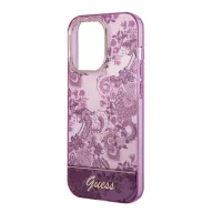   Guess Porcelain Collection Apple iPhone 14 Pro Max hátlap tok, rózsaszín