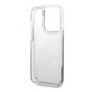 Guess Flower Liquid Glitter Apple iPhone 14 Pro Max hátlap tok, kék