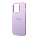 Guess Saffiano Strap Apple iPhone 14 Pro Max hátlap tok, lila