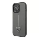 Guess SaffianoTriangle Apple iPhone 14 Pro Max hátlap tok, ezüst