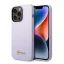 Guess Silicone Vintage Gold Apple iPhone 14 Pro Max hátlap tok, lila