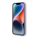 Guess Silicone Vintage Gold Apple iPhone 14 Pro Max hátlap tok, lila