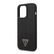   Guess Silicone Triangle Apple iPhone 14 Pro Max hátlap tok, fekete