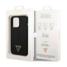 Guess Silicone Triangle Apple iPhone 14 Pro Max hátlap tok, fekete