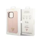 Guess Silicone Triangle Apple iPhone 14 Pro Max hátlap tok, pink