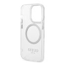 Guess Metal Outline Magsafe Apple iPhone 14 Pro hátlap tok, ezüst