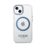   Guess Metal Outline Magsafe Apple iPhone 14 Plus hátlap tok, kék