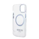 Guess Metal Outline Magsafe Apple iPhone 14 Plus hátlap tok, kék