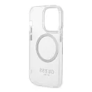 Guess Metal Outline Magsafe Apple iPhone 14 Pro Max hátlap tok, ezüst